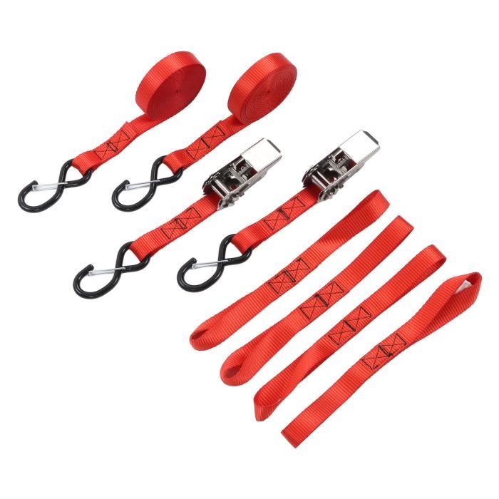 REJOECE 3 pièces Sangles d'Arrimage, 3 mètres x 25mm Sangle à