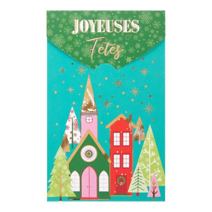 Carte De Noël Créative Changeant De Température, Carte De Vœux Surprise