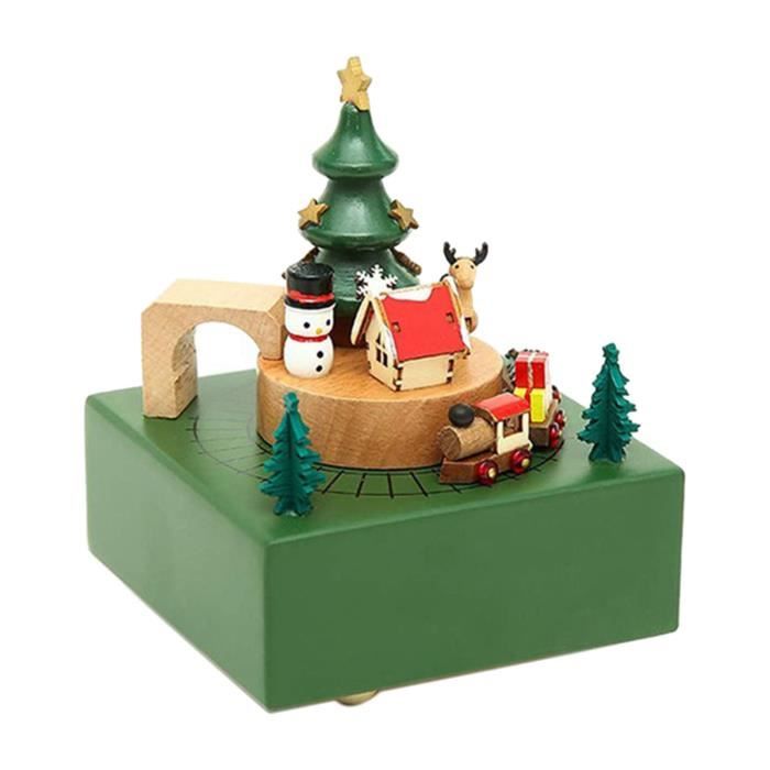 Boîte à Musique Fridolin - Mélodie "Douce Nuit, Sainte Nuit", Décor Crèche De Noël - Jouet Musical Cadeau Enfant Adulte