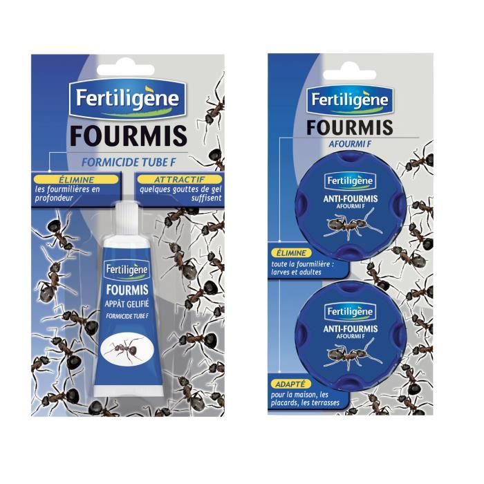 FERTILIGENE Anti Fourmis (1 Tube Gel 30 GR + 2 boites Anti Fourmis)