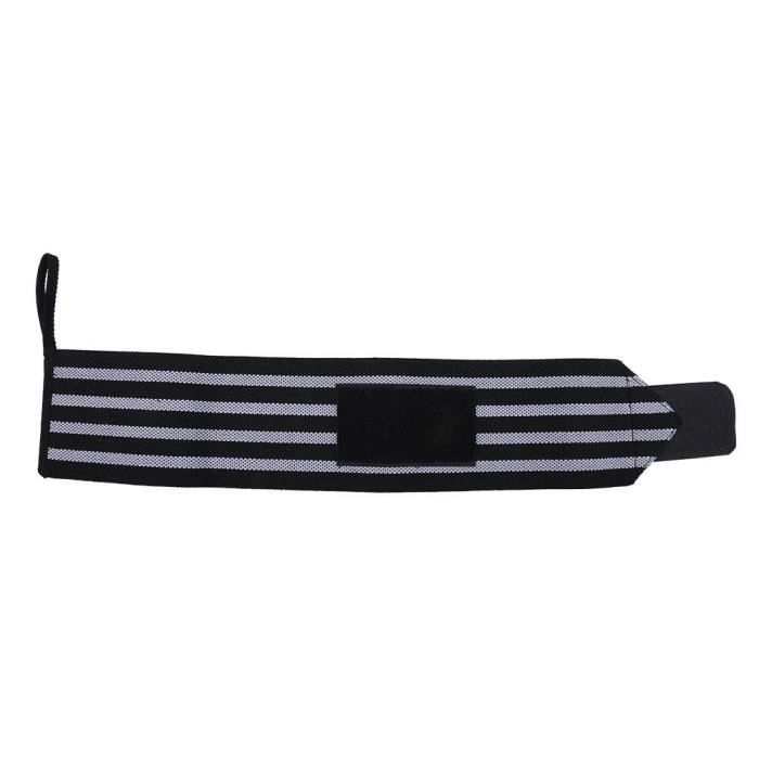 Paire de sangles de poignet d'haltérophilie avec double couche de cuir