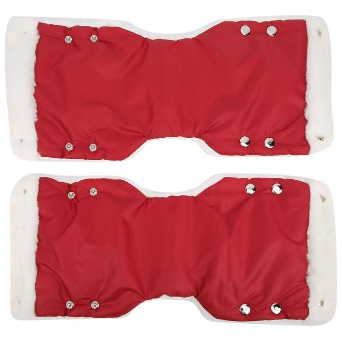 Fengzio Gants Poussette Protege Main Poussette Coton Antigel Gants Bébé Chauffe-Mains Protection Des Mains Imperméable Et Coupe-vent Manchon Pour Poussette Taille Universelle Pour Poussettes Gris