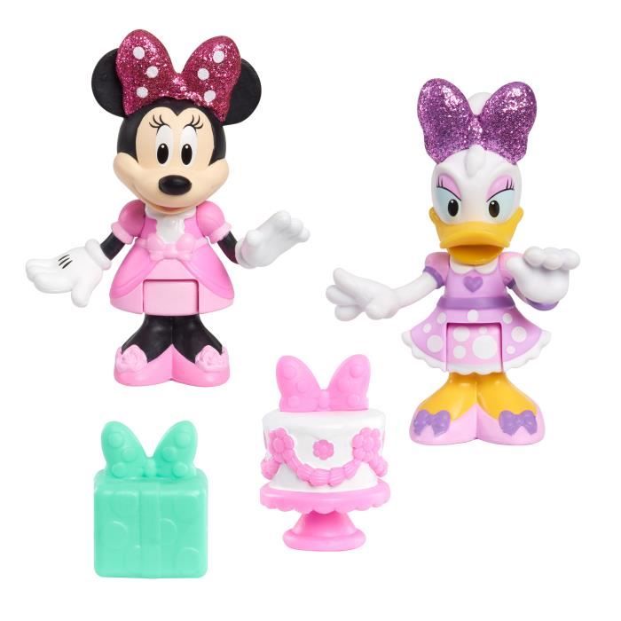 Minnie - Véhicule avec figurine et accessoire - Voiture rose pour