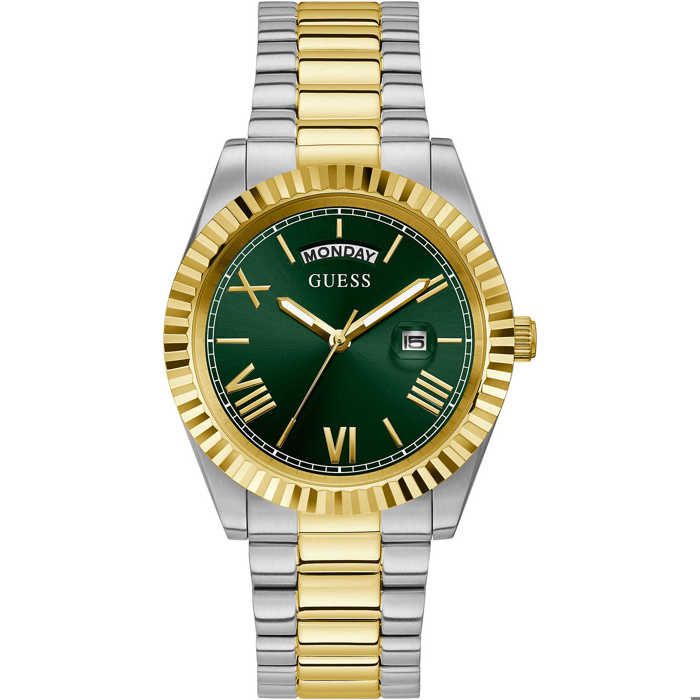 Montre Acier Vert Guess GW0265G8 Bicolore, Vert, Achat