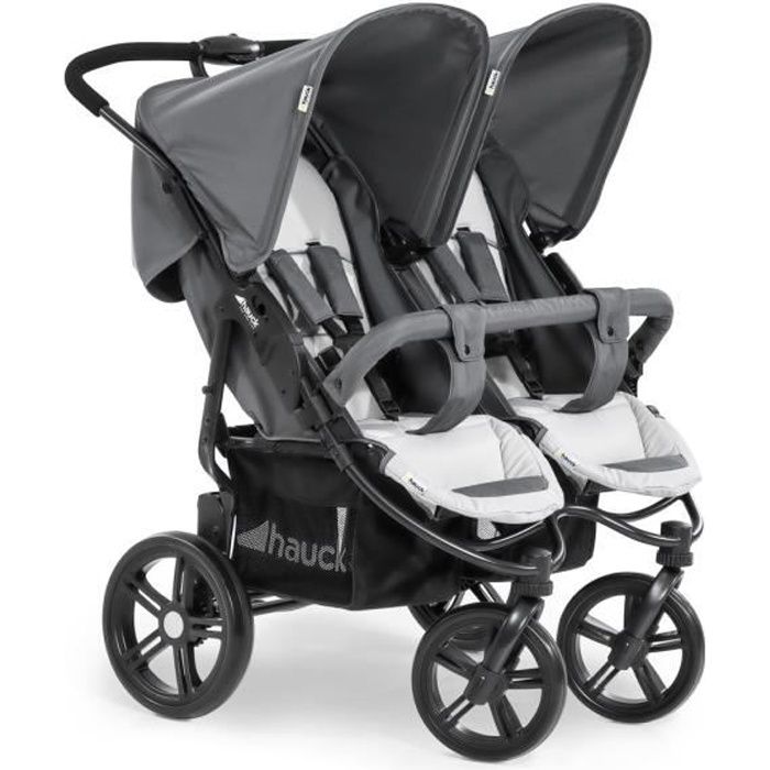 HAUCK Roadster Duo Slx Poussette Jumeaux - Gris Silver