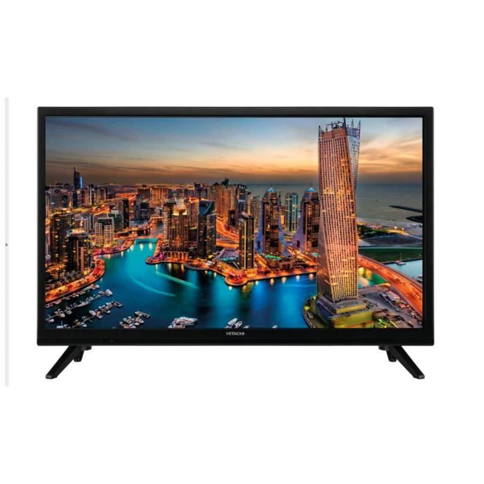 Télévision SMART TV Wi-Fi Full HD 24’’ (60cm) - HITACHI - DLED - Quad Core - Noir