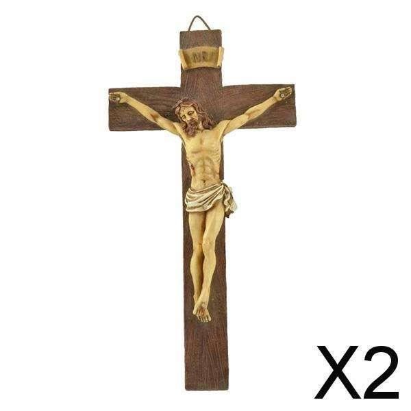 Croix Murale Ajourée Jésus Noire - Décoration Église Ou Maison | Foi Et Style Vintage