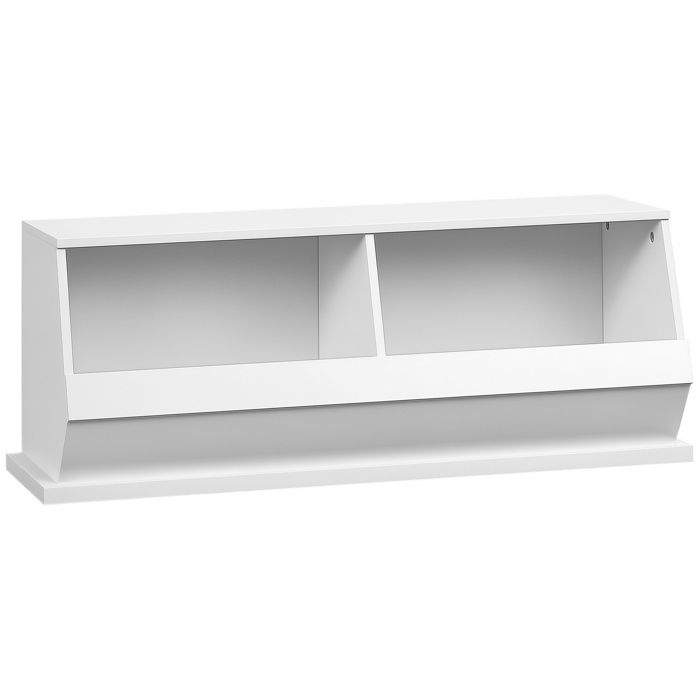 HOMCOM - Meuble de rangement - MDF - 90x36x35cm - Blanc HOMCOM - Meuble de rangement - MDF - 90x36x35cm - Blanc
