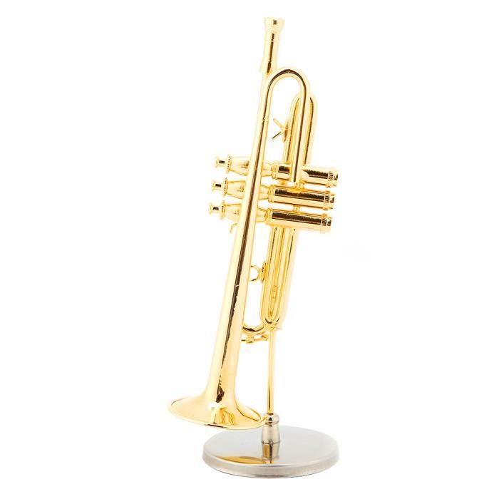 Support D'ornement D'instrument et étui Réplique de Trompette