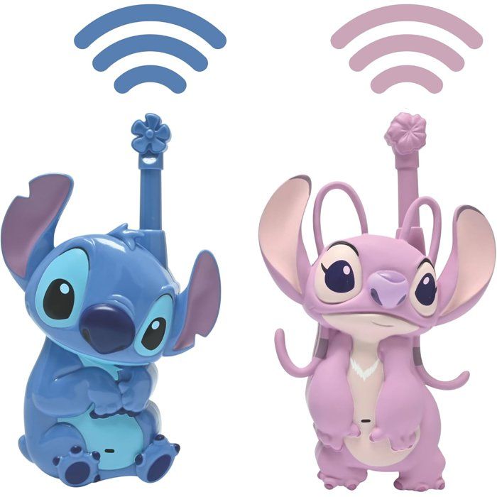 Lexibook Stitch et Angel Talkies-Walkies 500m Jeu de Communication pour Enfant 2 canaux de Communication Piles