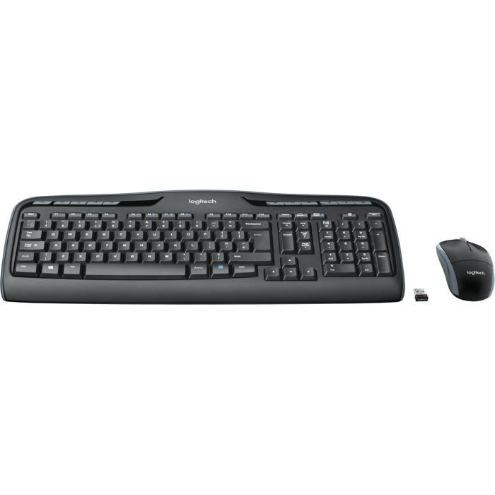 Clavier et souris – LOGITECH – MK330 – USB Sans fil – Compatible Windows et Chrome OS – Noir