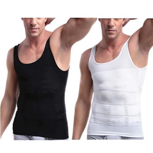 Lot de 2 Debardeur Amincissant Sculptant Homme Debardeur de Compression Gaine Ventre Plat Minceur Invisible Cdiscount Pret a Porter