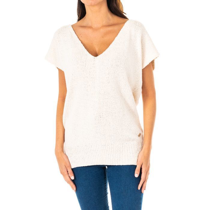 Pull GAP Femme XS Rayé Col Roulé Manches Courtes - 85% Coton 15% Cachemire NEUF