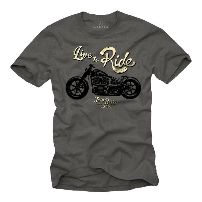 tee shirt homme moto