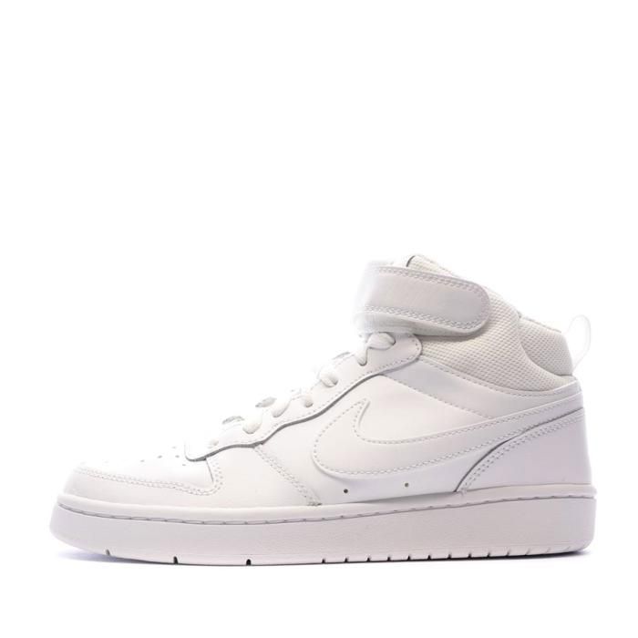 Baskets Nike Court Borough Mid 2 GS Blanc Mixte - NIKE - CD7782