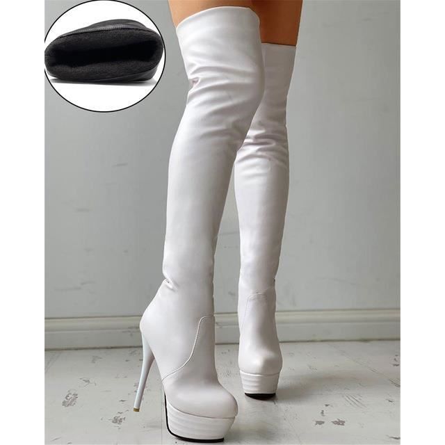 Bottes blanches plates deals