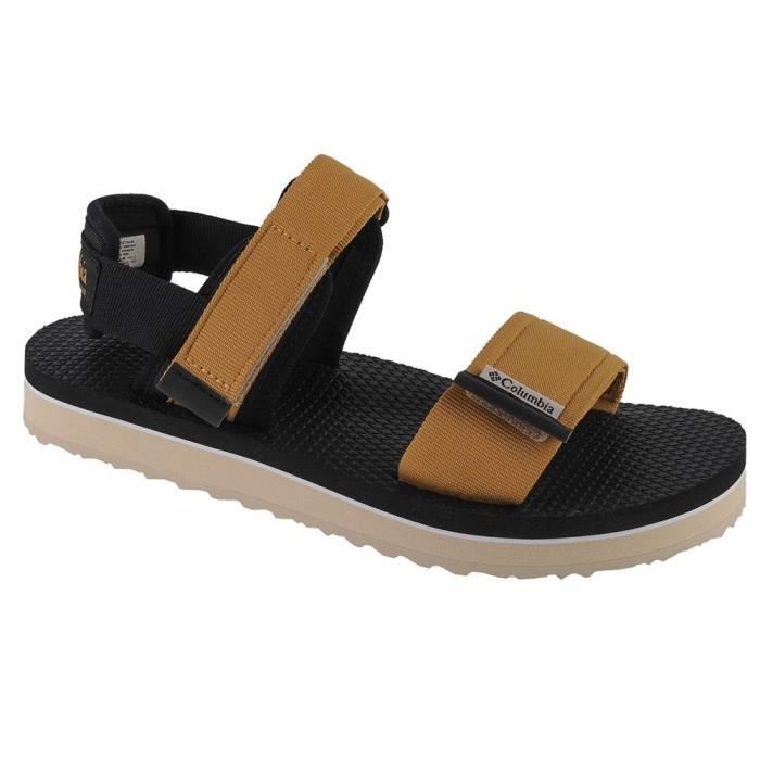 Sandales COLUMBIA Via - Femme/Adulte - Talon Plat - Scratch - Marron/Noir