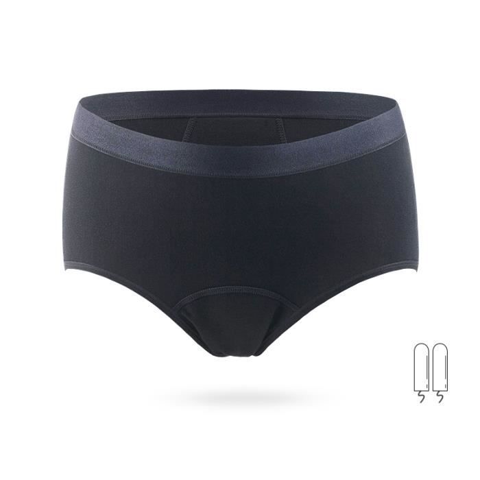 Culotte Menstruelle Flux Abondant - Lot De 3, Coton Respirant, Haute Taille - Pour Règles, Post-partum, Fuites - Lavable Et Réutilisable - 4