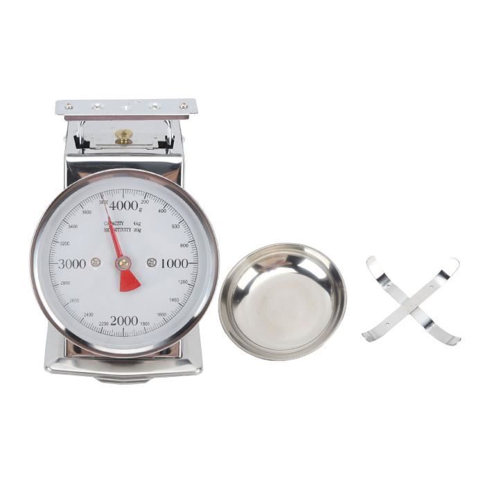 Balance De Cuisine Mécanique Tada – 11 Lb / 5 Kg, Acier Inox, Précision 1 Oz – Idéale Pour Portions