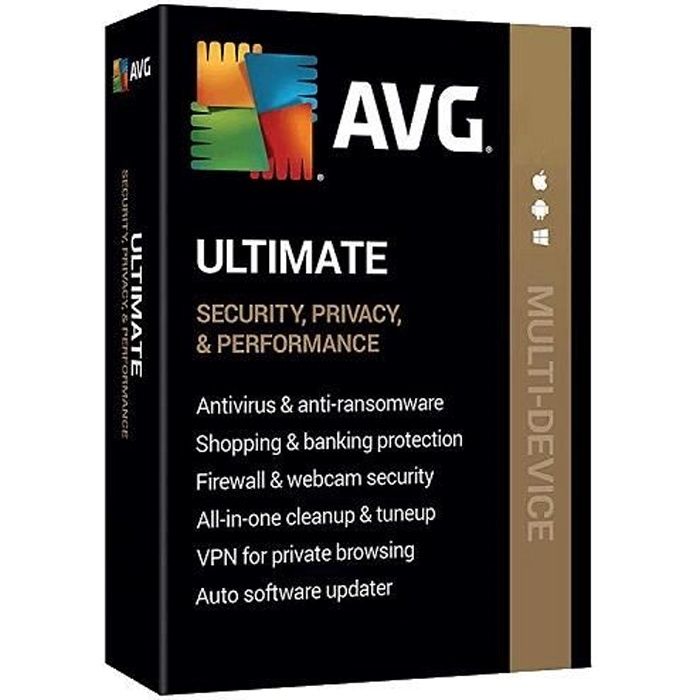 AVG Ultimate  2024 – ( 1 An / 10 Appareils )  Version Téléchargement