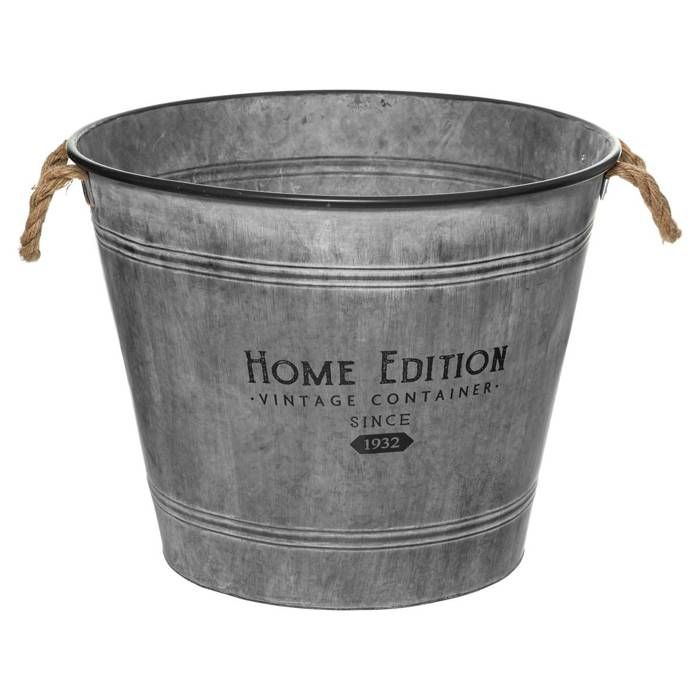 Pot métal gris H48cm - Atmosphera Créateur dintérieur