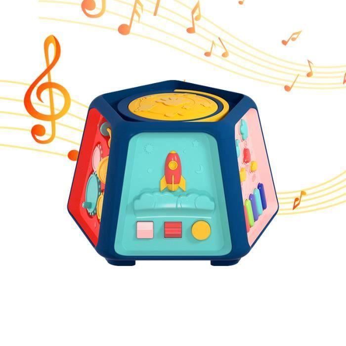 Cube d'Activites pour Bebe - Cube d'activite Jouet 6 en 1 - l'education precoce Musique Jouets Enfants-a5
