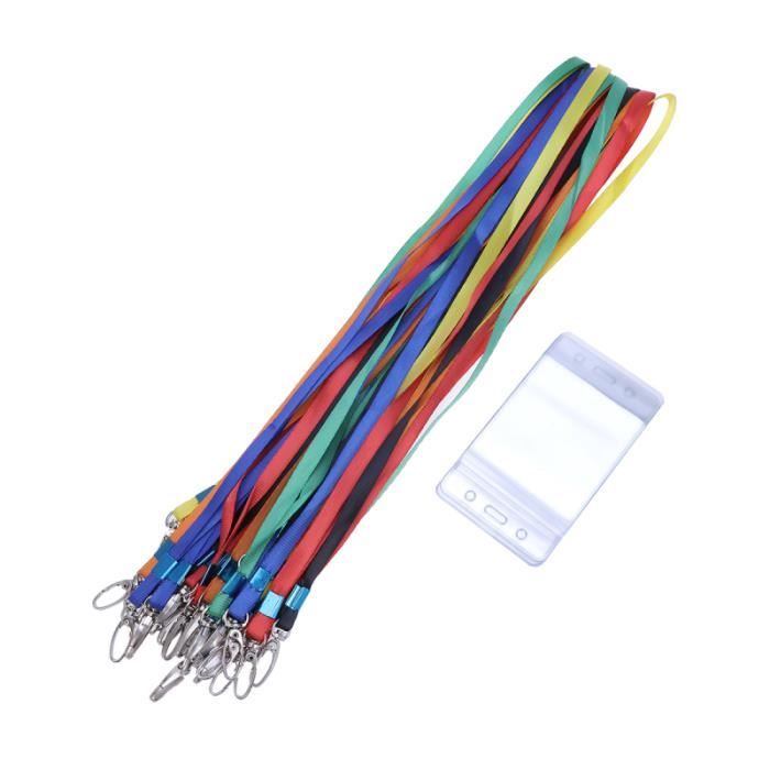 24 Sets PVC Waterproof Employee ID Card Holder Transparent Badge ...