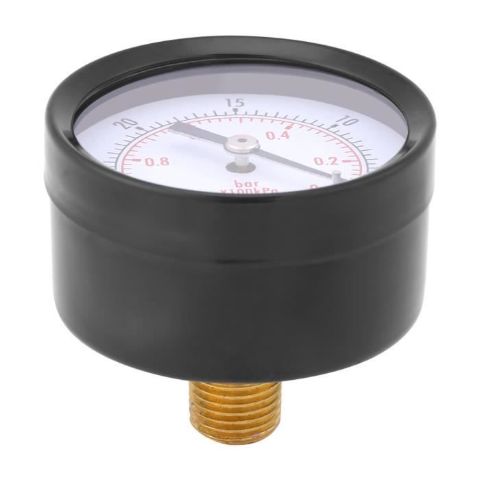 Manomètre Pour Pompe à Vide 0-14 Psi - Précision élevée, Raccord 1/8", Diamètre 63 Ou 80 Mm, Acier Inoxydable