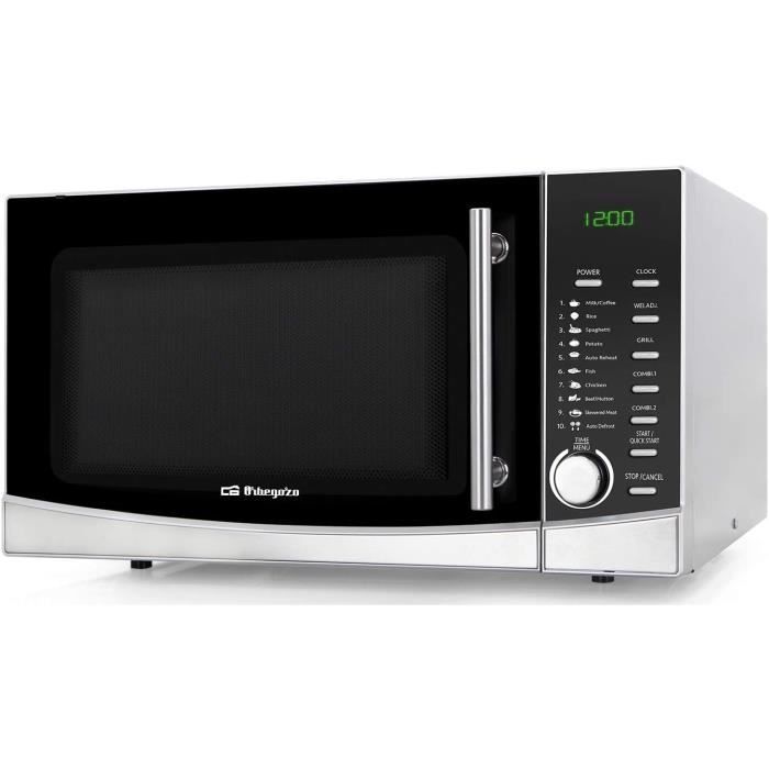 Micro-ondes Orbegozo MIG 3420 Avec Grill - 34 Litres, 1000 W Micro-ondes, 1300 W Grill - 9 Programmes, Décongélation