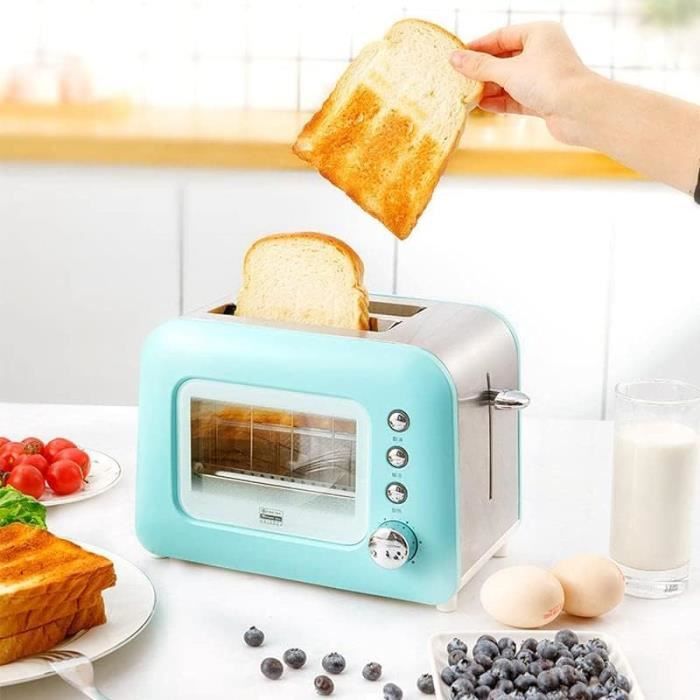 Porte-Toast Pliable Pour Grille-Pain - Acier Inoxydable, Poignée - Support Anti-Calcul Pour 2 Tranches