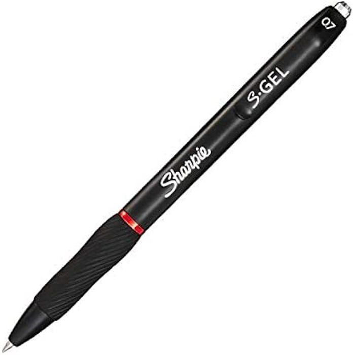 Sharpie Rouge Stylo Gel - SHARPIE - S-Gel Recharge 0,7 mm - Encre Rouge - Pointe ...