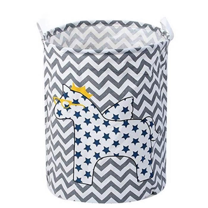 Panier A Linge Pliable Panier De Rangement Tissu Boite Etui Organiseur Pour Bebe Chambre D Enfant Jouets Linge V Cdiscount Maison