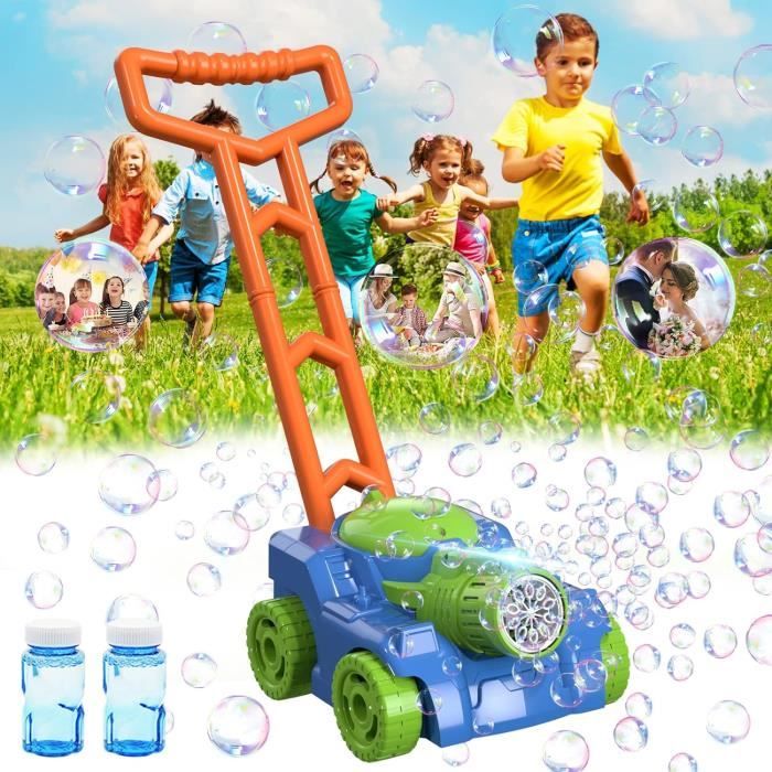 Machine à Bulles, Jouet A Bulles Automatique Rechargeable Soufflante Rotatif 90 360 500ml Souffleur A Bulles Pour Enfants 3 4 5 6 7 8 9 10 Ans Jeux De Jardin Idee Cadeau Garcon Fille