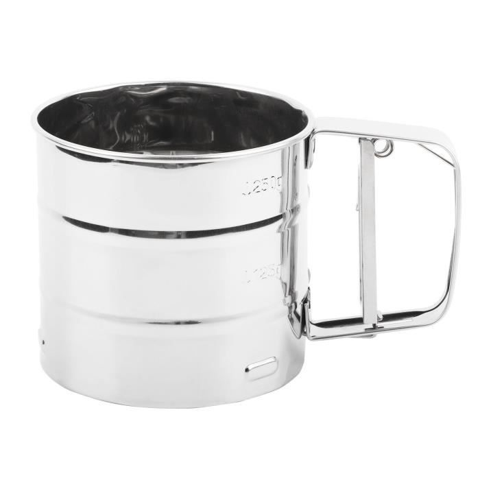 Tamiseuse Vibrante En Acier Inoxydable SUS - Diamètre 15 Cm, Hauteur 10 Cm - Maille Réglable 10-600 Mesh - Pour Farine, Poudres, Médias 3D