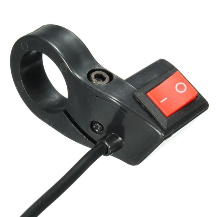 GVSS Interrupteur Guidon Moto 22mm | Commutateur Phare 12V | Pour Moto, Scooter, Quad