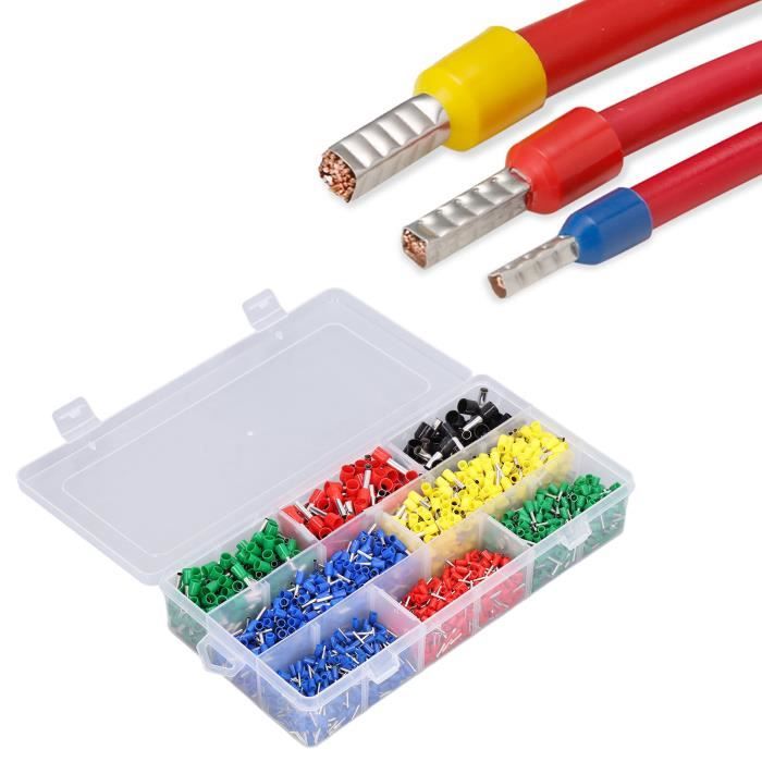 Kit De 700 Viroles à Sertir Pour Câbles électriques - 7 Tailles Différentes - Pour Connexions Fil Cuivre - Fabriqué Au Japon