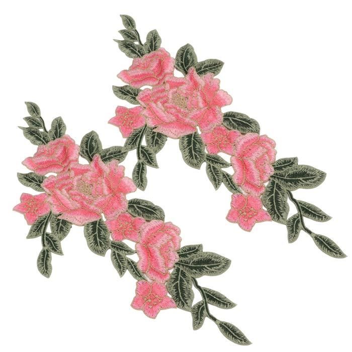 Patchs Brodés En Dentelle à Coudre - Paire De Cols Décoratifs Pour Robes, Mariage, DIY - Tissu Polyester