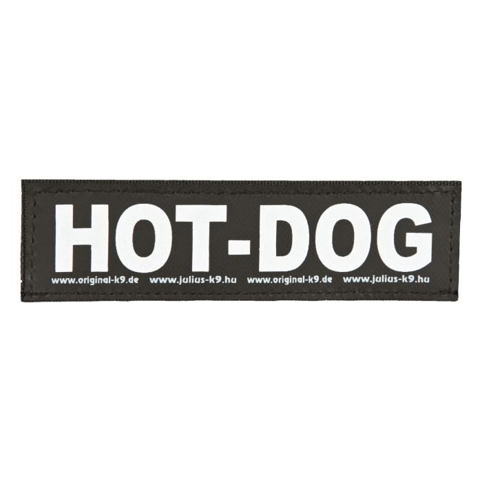 TRIXIE 2 Stickers Velcro Julius-K9 - S - Hot Dog - Pour chien