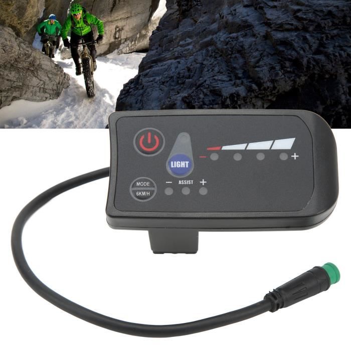 Phare Vélo WEST BIKING 1750LM - 3 LED Étanche Avec Affichage Puissance - Noir