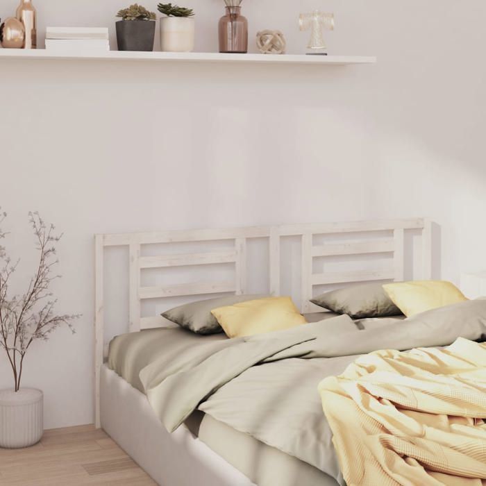 Tête De Lit Blanche Moderne 140 Cm - Design Minimaliste En Bois D'ingénierie - Pour Une Chambre Stylée - 10