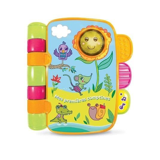 Mon Livre interactif enchante 4 comptines version FR Livre parlant et musical bebe 6 36 mois Jouet 1er age et carte animaux