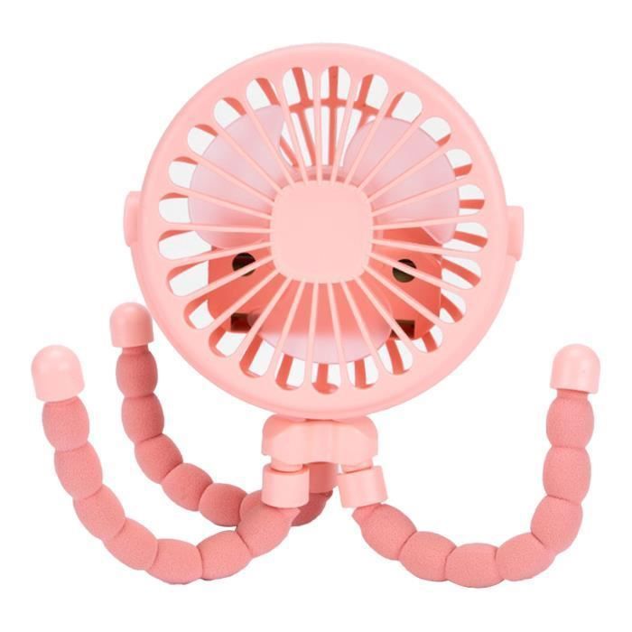Ventilateur de poussette - VVIKIZY - Rose - À clipser - Batterie lithium - Silencieux 30 dB - Vvikizy