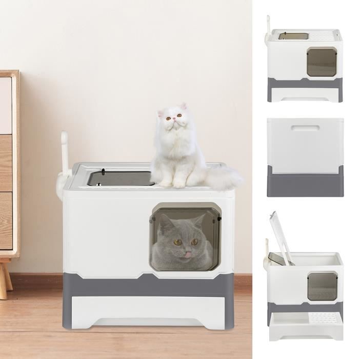 Meilleurs prix pour Bac à Litière pour Chat - XUANYU XL - Tiroir en PP - Blanc - Moyen - Anti-Odeur