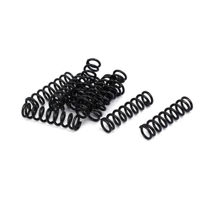Uxcell Lot 20 Ressorts Compression 1.2x8x50mm Noir - Acier à Ressort