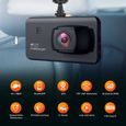 WeBeqer App Dashcam Voiture, Camera Embarquée Voiture avec WiFi GPS, 4K Avant 1080P AHD Arrière, avec Carte SD de 64 Go-1