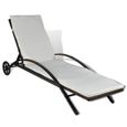 🌊8654Magnifique Haute qualité Chaise longue Contemporain Transat Bains de soleil - Chaise longue de jardin Fauteuil Chaise Camping-1