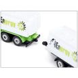 Jouet de modélisme de véhicule à moteur - SIKU - Camion avec Citerne et Remorque - Métal-Plastique - Vert-Blanc-1