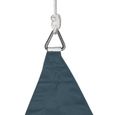 Voile d'ombrage triangulaire Shae Bleu canard - Hespéride - Protection anti-UV - 300x300x300cm - 280g/m²-1