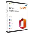 Microsoft Office 2021 Professionnel Plus (Professional Plus) 5 PC - Clé licence à télécharger - Rapide Mail & Messagerie Cdiscount-1