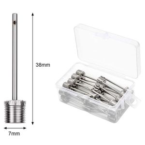 Set 5 Pièces Aiguilles Pour Pompe à Ballon - Neuf, 3 Embouts + Câble + Support, Référence ZE098, Origine Chine